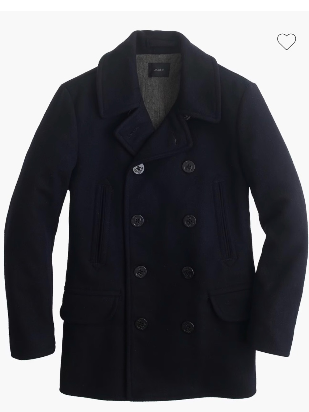 J. Crew Peacoat with thinsulate